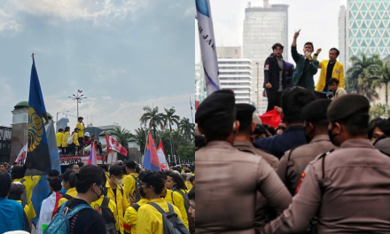 Jakarta Pusat Diwarnai Tiga Aksi Massa, Ribuan Personel Siaga