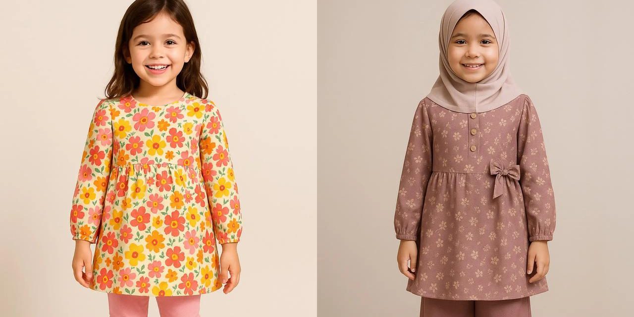Inspirasi Set Tunik Modis Untuk Anak Perempuan